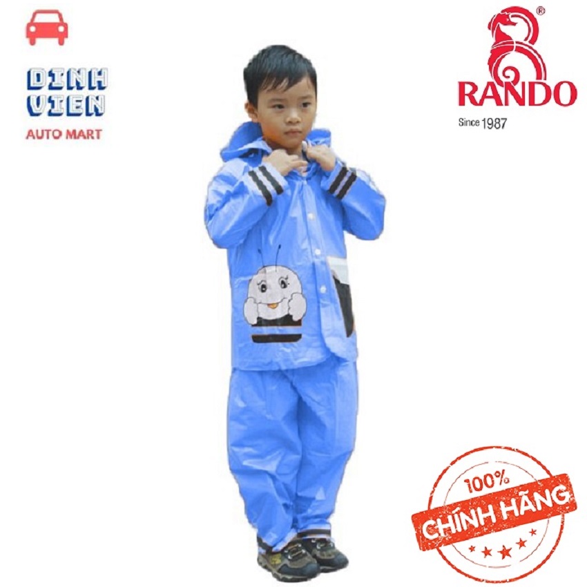 [HCM][ TIỆN DỤNG] Rando Bộ quần áo đi mưa trẻ em ong mật  Size 3 dành cho bé có chiều cao từ  120 -130 cm