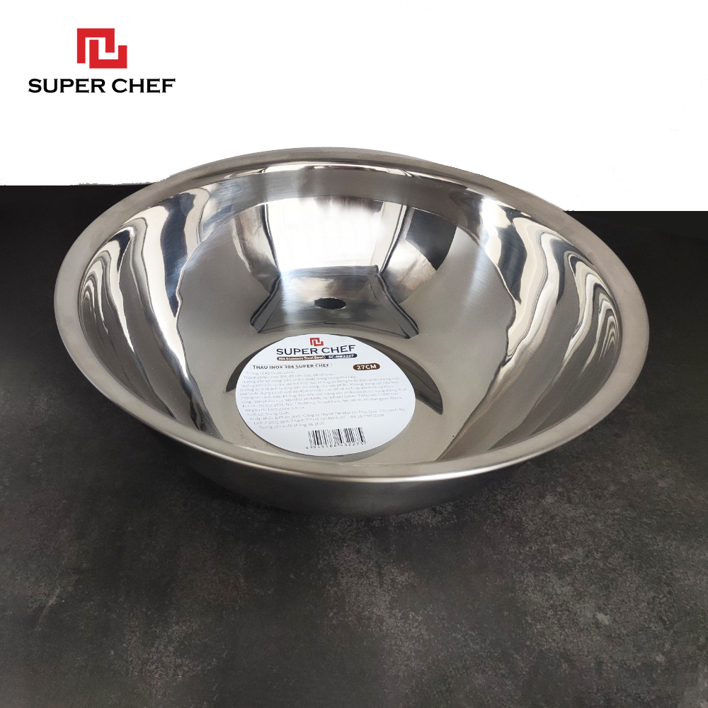 Thau inox 304 Super Chef 27cm SC-MB3227