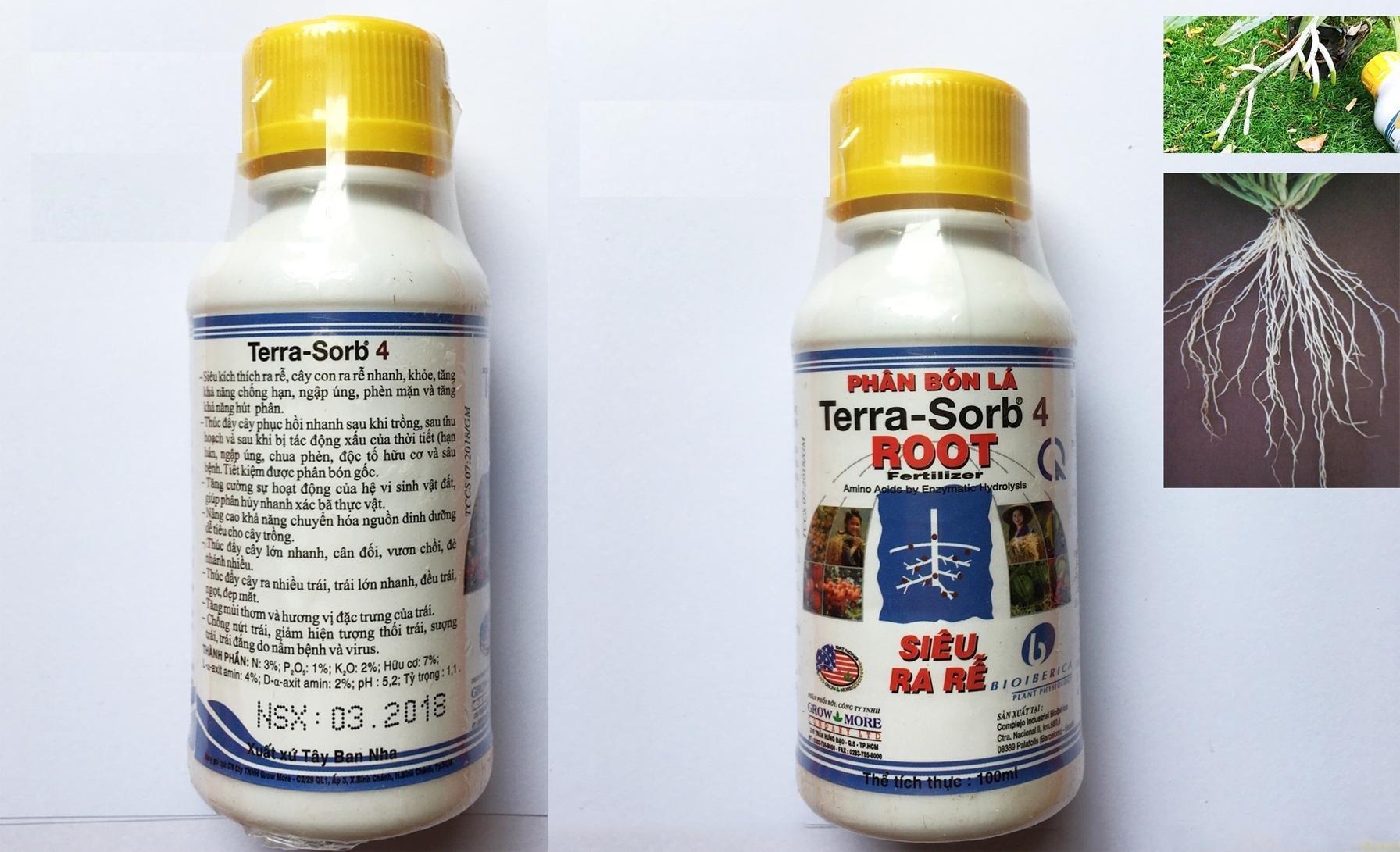 Phân Bón Lá Siêu Ra Rễ Terra - Sorb 4 Root Chai 100ml
