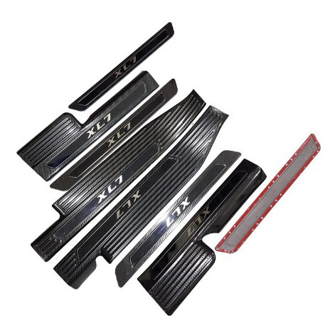 Ốp Bậc Cửa Xe Suzuki XL7 2020 2021 2022 Mẫu Carbon, Giúp Trang Trí Chống Xước Xe Hiệu Quả, Có Sẵn Keo 2 Mặt Siêu Dính, Lắp Đặt Dễ Dàng Tại Nhà