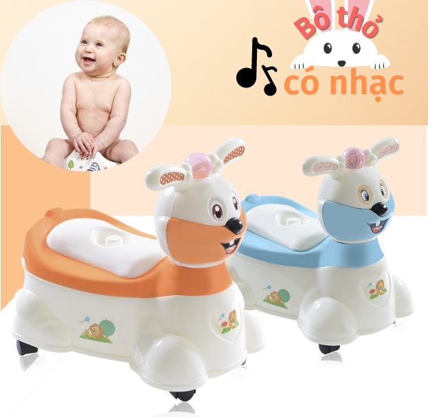 Bô thỏ có nhạc dành riêng cho bé - Nhựa Việt Nhật cao cấp