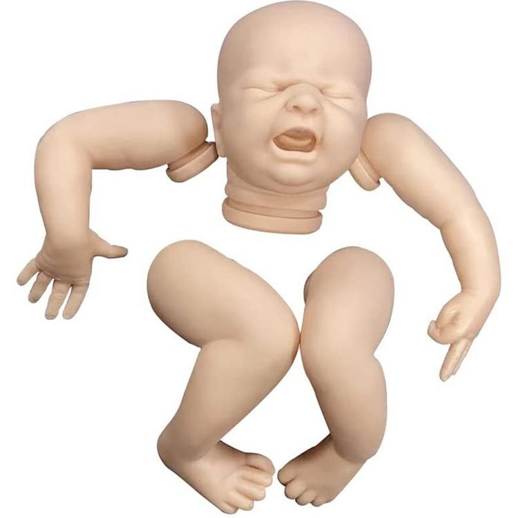 MagiDeal 2 Set 20 "Reborn Kits Silikon Baby Mold Unlackiert Kopf Voll 