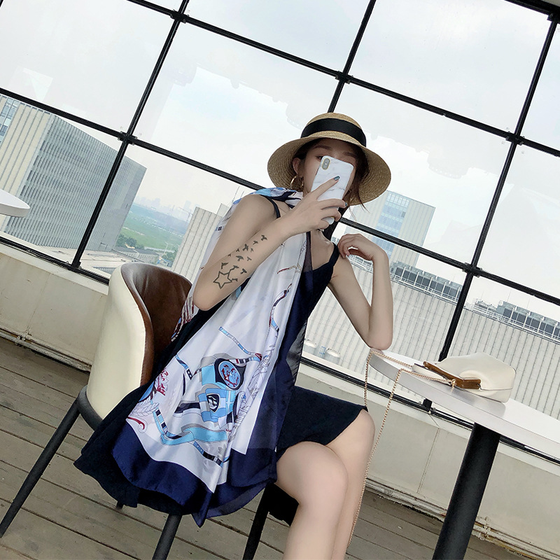 Khăn choàng lụa hot trend size 90x180