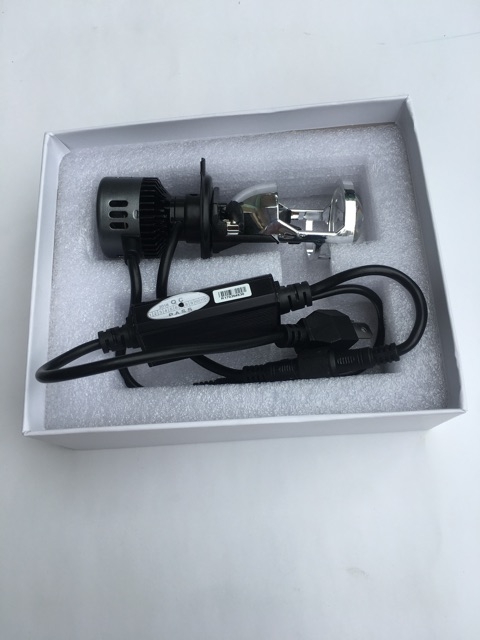 Đèn pha led Bi Cầu Mini Chân H4 (1 Bóng)