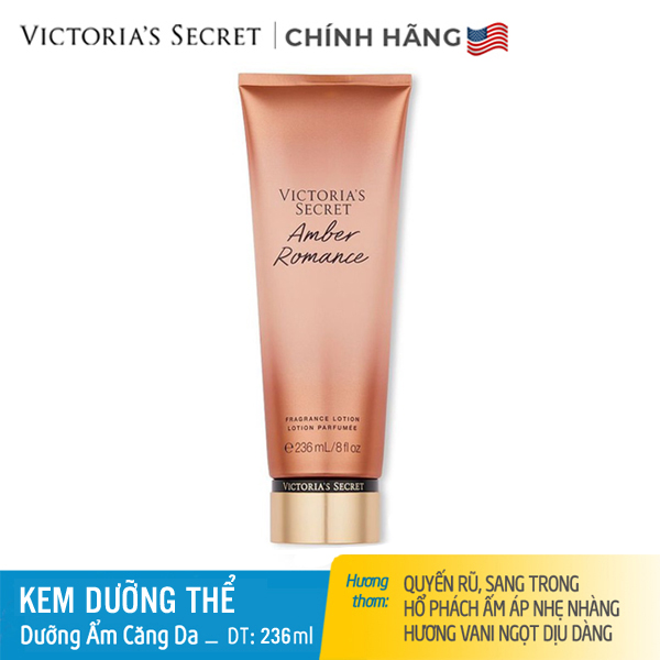 Dưỡng thể nước hoa Victoria Secret Amber Romance Fragrance Lotion 236ml -Chính hãng Mỹ
