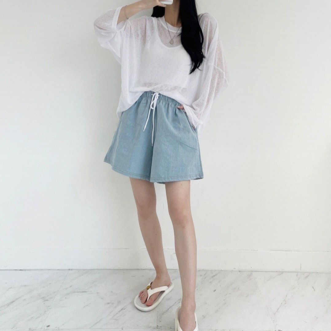 [ogniM Seoul] Quần short dáng chữ A phong cách Hàn Quốc (Made in Korea)