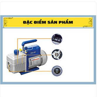 Máy hút chân không Value, 2.0 CFM, model VE115N, dùng cho máy lạnh, điều hoà, điều hoà ô tô, điện lạnh dân dụng, Điện Lạnh Thuận Dung