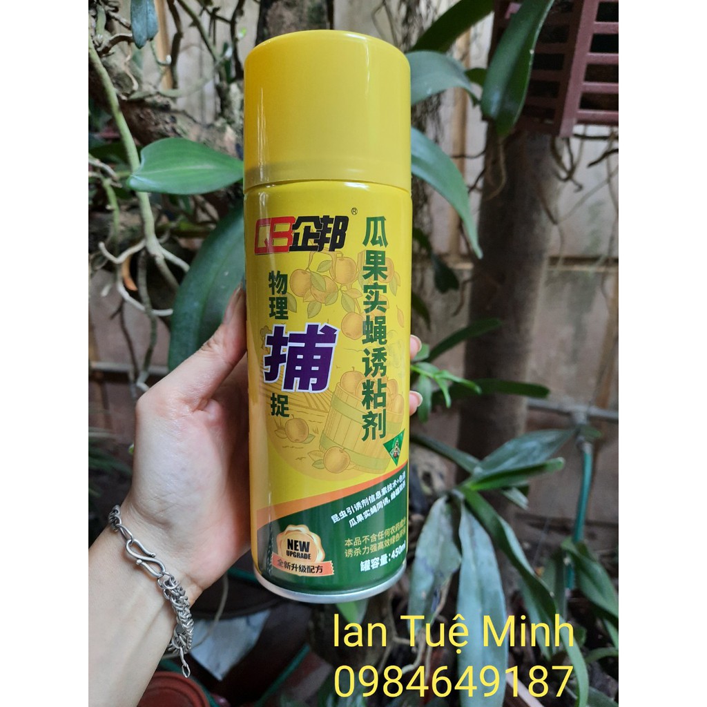 Chai keo xịt bẫy ruồi vàng 450 ml chất lượng, cam kết hàng đúng mô tả, chất lượng đảm bảo an toàn đến sức khỏe người sử dụng