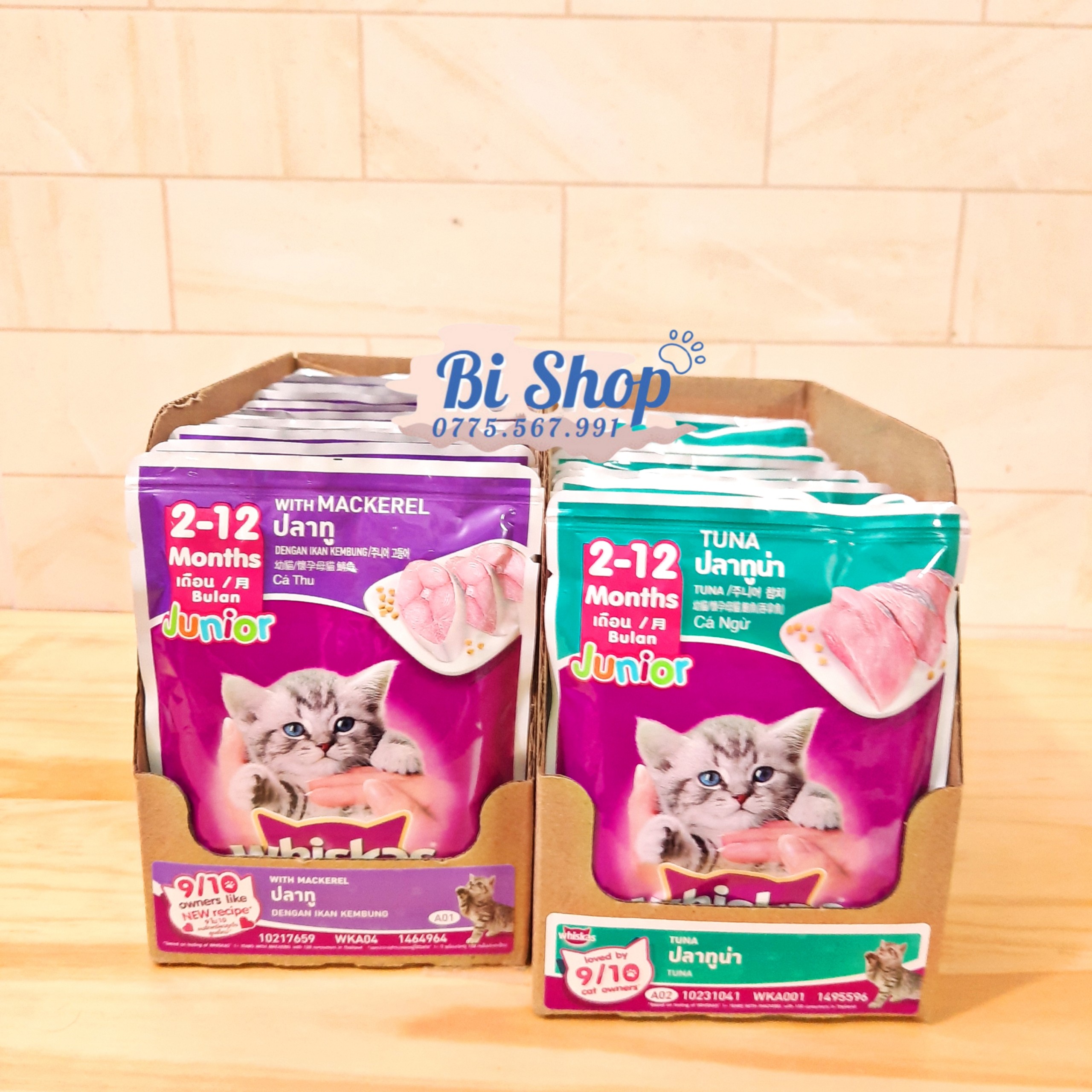 Thức Ăn Cho Mèo Con - Pate whiskas Junior 80g