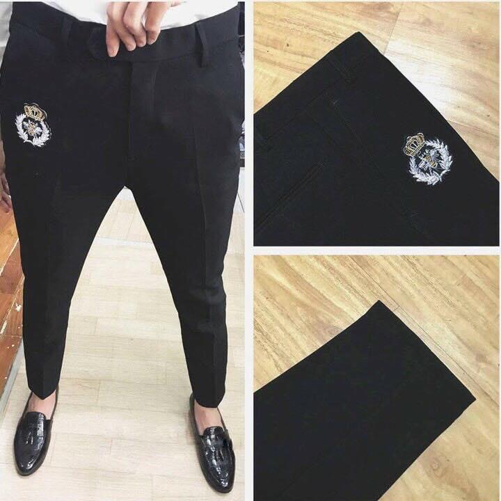 Quần Tây Âu  Nam Thêu Nam Thời Trang - Thời Trang Đi Học Đi Làm
