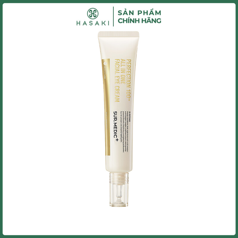 Kem Dưỡng Mắt Sur.Medic+ Giảm Nếp Nhăn, Ngăn Lão Hóa Perfection 100™ All In One Facial Eye Cream 35ml