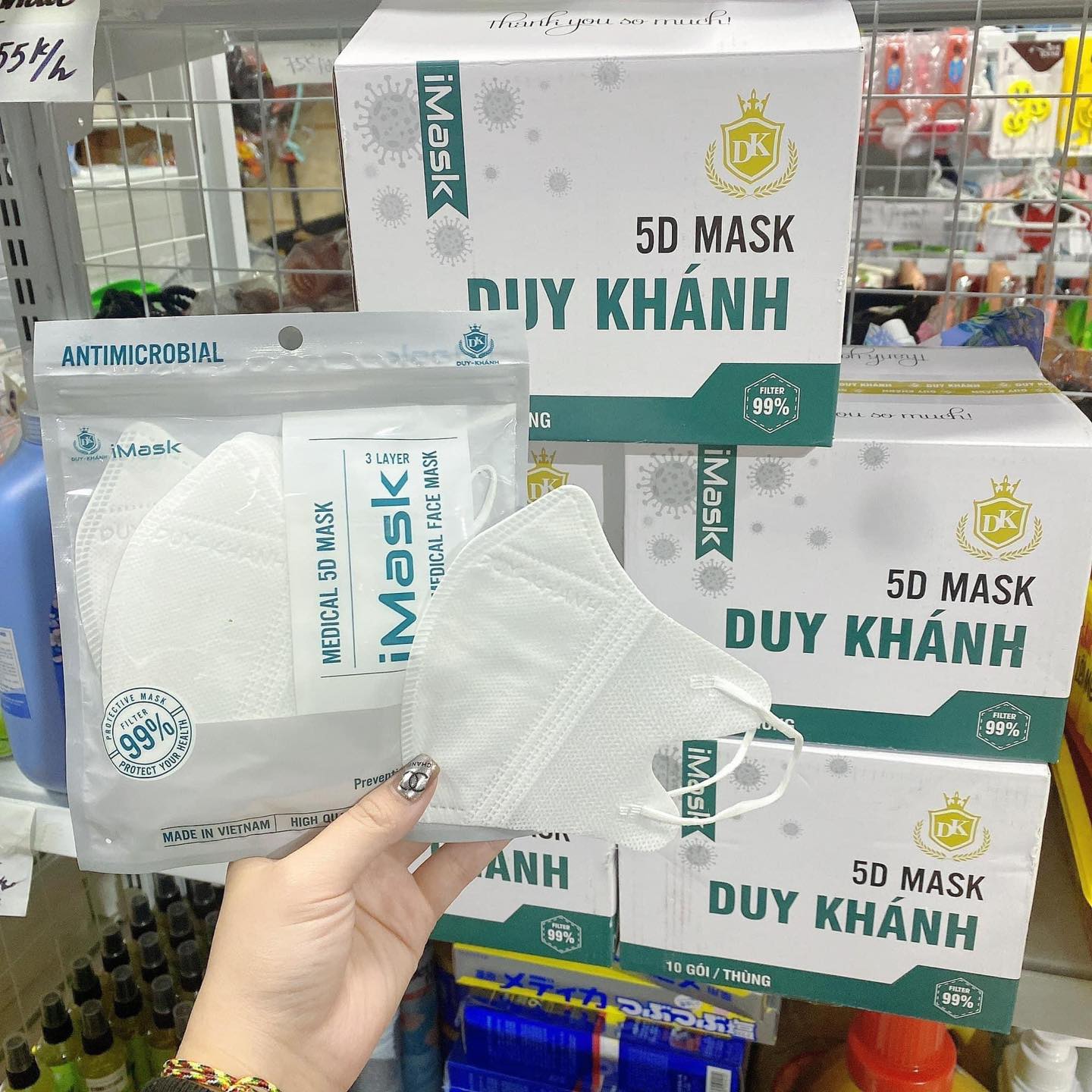 Thùng 100 Cái Khẩu Trang 5D Mask