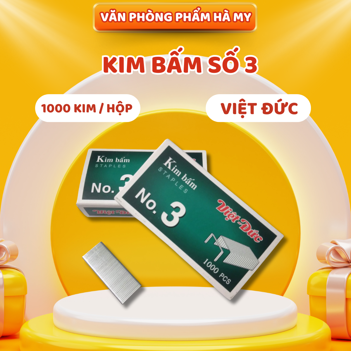 Ghim bấm số 3 - 24/6 Việt Đức Chính Hãng
