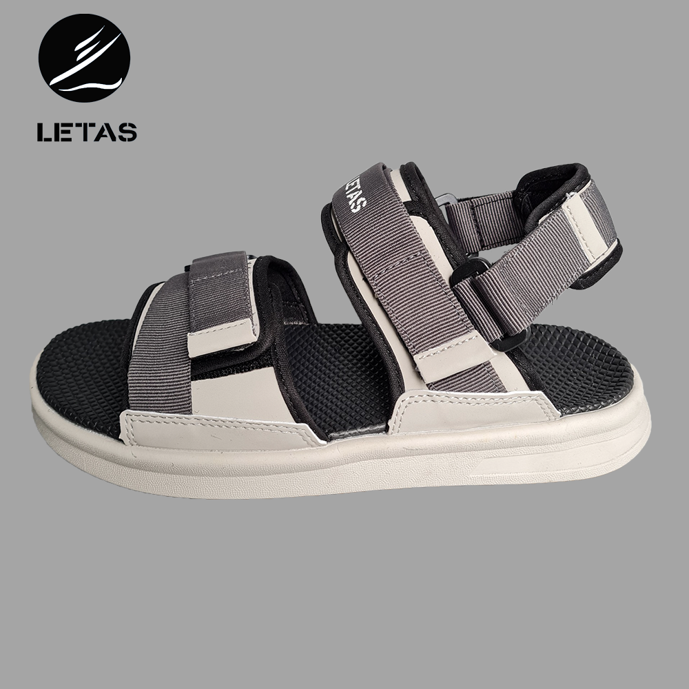 Sandal Nữ, Nam Cá Tính Letas D712 Tro Ghi
