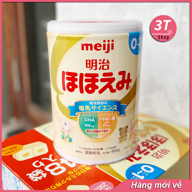 Sữa Meiji số 0 0-1 tuổi nội địa Nhật Hộp 800gr Date mới
