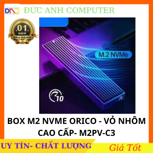 Box M2 Orico PCIe NVMe USB31 type - C vỏ nhôm cao cấp Orico M2PV