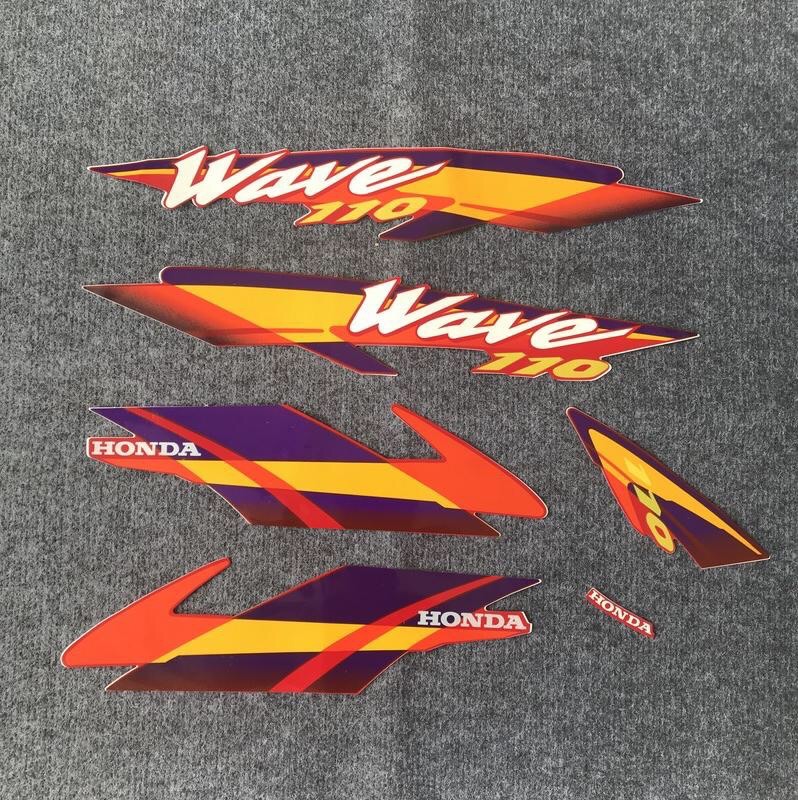 [HoT] Bộ Tem 3 Lớp Dành Cho H0nda Wave 110 Thái (màu Đỏ Tím)