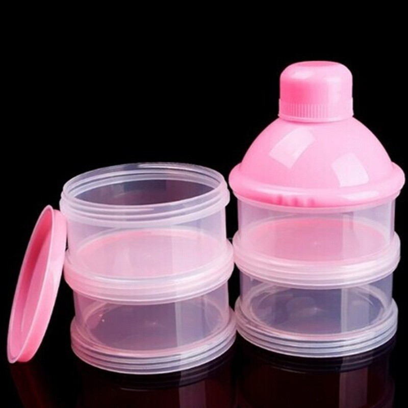 5Layers Baby Milk Powder Dispenser Container Storage Bottle Feeding Box