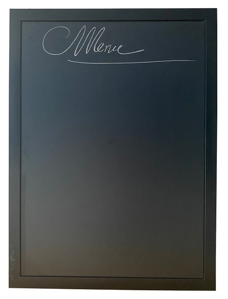 Bảng đen menu viết phấn khung gỗ đen treo tường 60x80cm