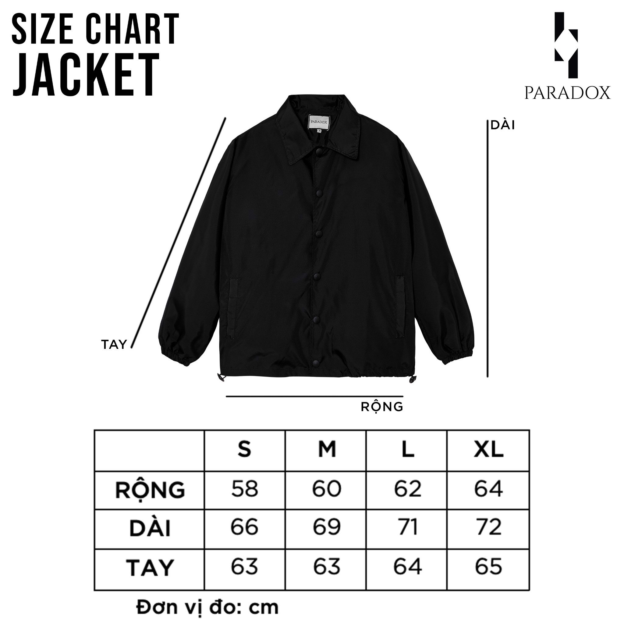 PARADOX Áo khoác dù dây kéo ANDREAS ZIP OVER-PRINTED JACKET