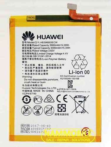 Battery Huawei MATE 8 NXT L29 HB396693ECW 4000mAh origi + Donate battery glue sheet+FREESHIP