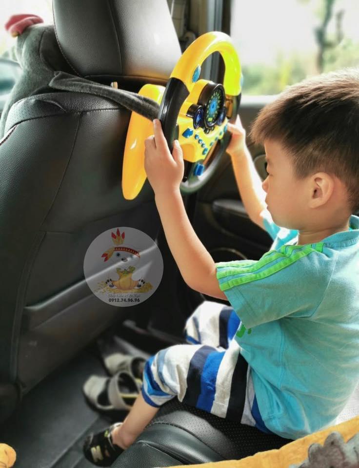 Vô lăng cho bé, vô lăng đồ chơi cho bé tập lái xe cùng bố