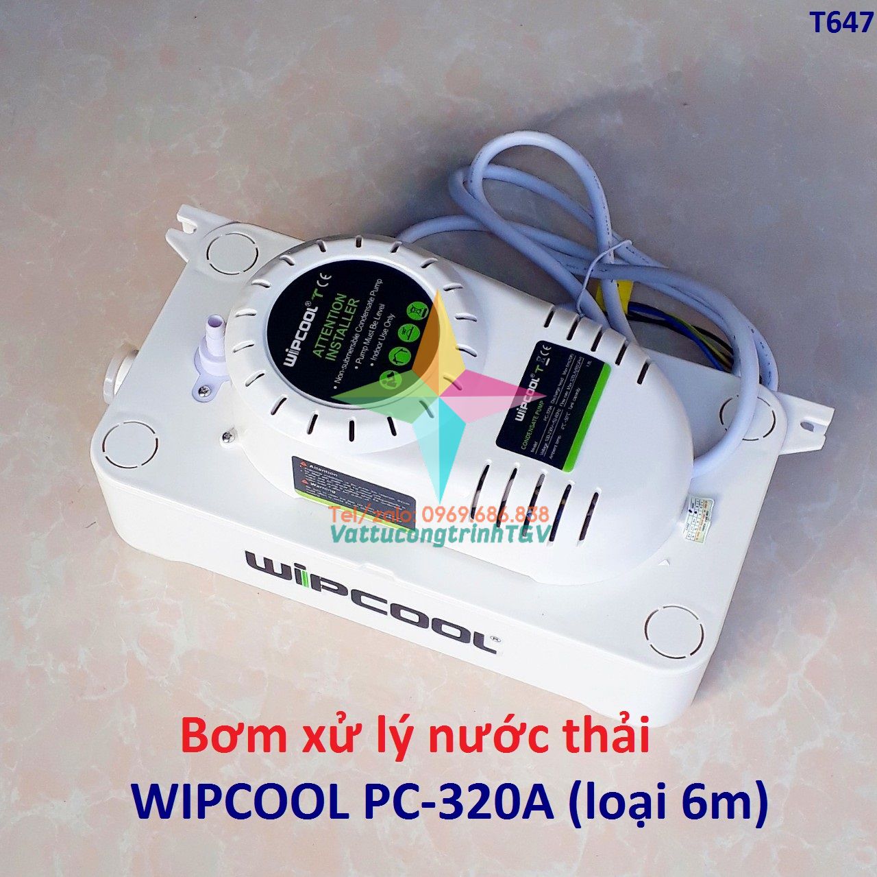Bơm xử lý nước thải điều hòa wipcool pc-320a