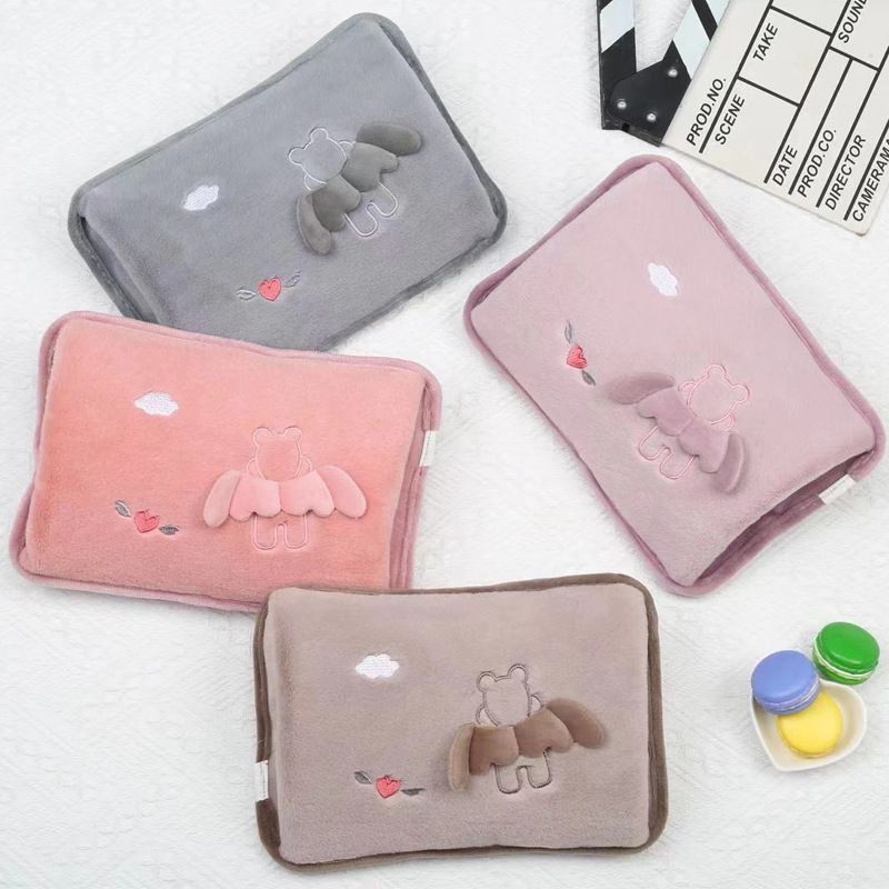 Túi sưởi lông dài mịn Basic Bear Hoa Cúc Nhóc Khủng Long Vịt Con