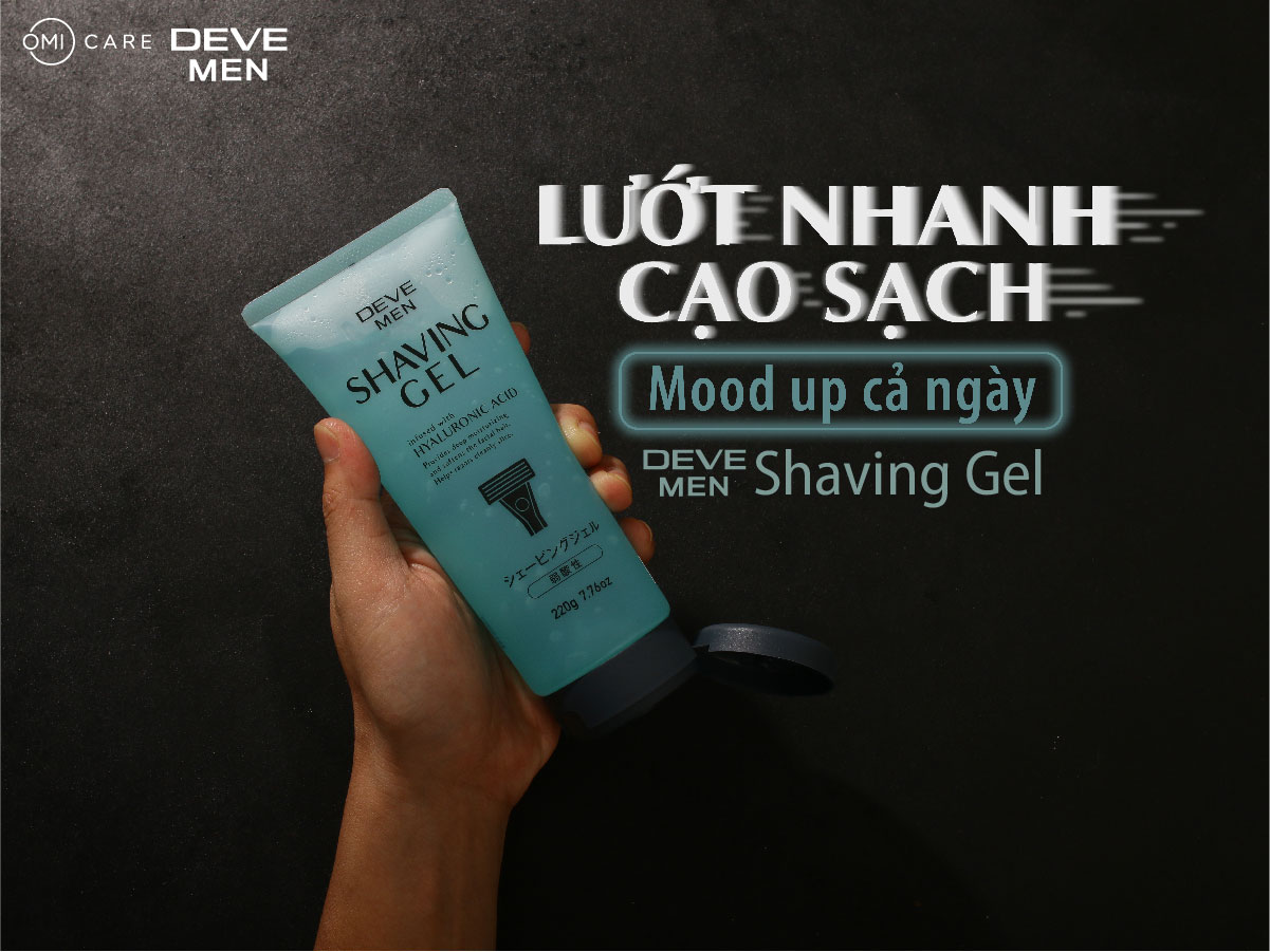 Gel cạo râu DEVE Nhật Bản (Tuýp 220g)
