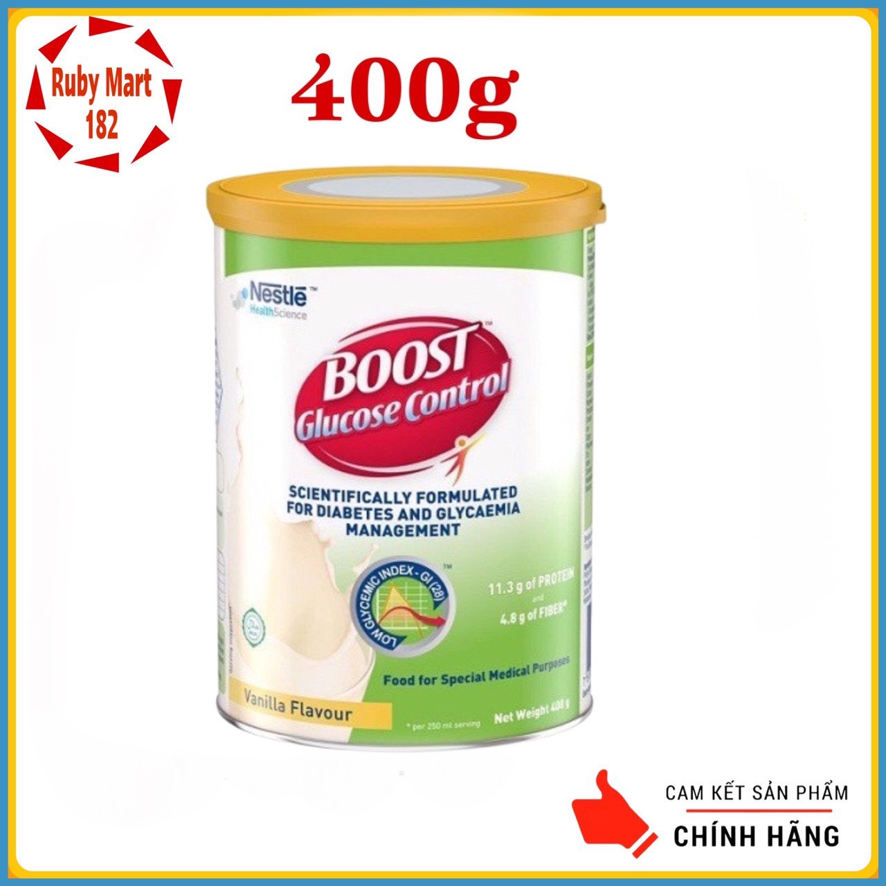 [Date 1.2025] Sữa Bột Boost Glucose Control Cho Người Tiểu Đường lon 400g