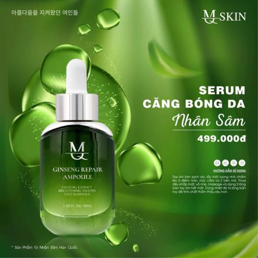 [[HOT-Sale Lớn-chính hãng]] SERUM CĂNG BÓNG NHÂN SÂM MQSKIN 30ML