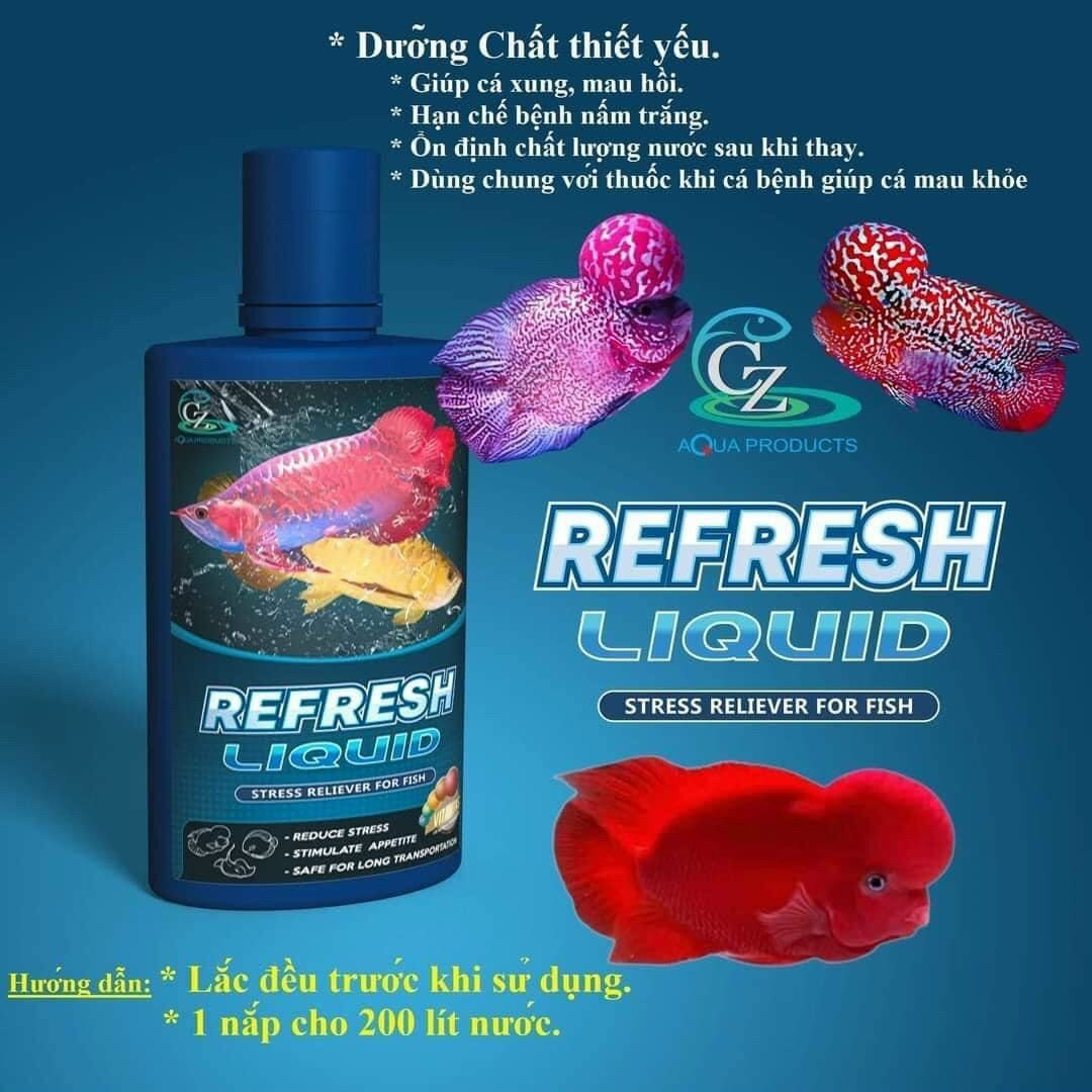 Vitamin Refresh Liquid 100ml Dưỡng Cá Dành Cho Mọi Loại Cá Cảnh - Hàng Công Ty
