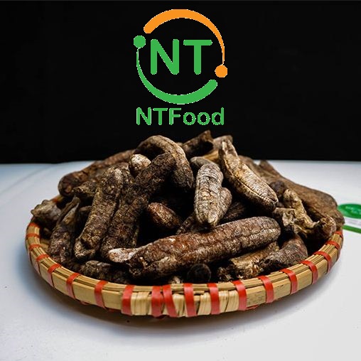 1kg chuối hột rừng tây nguyên chín sấy khô ntfood - nhất tín food