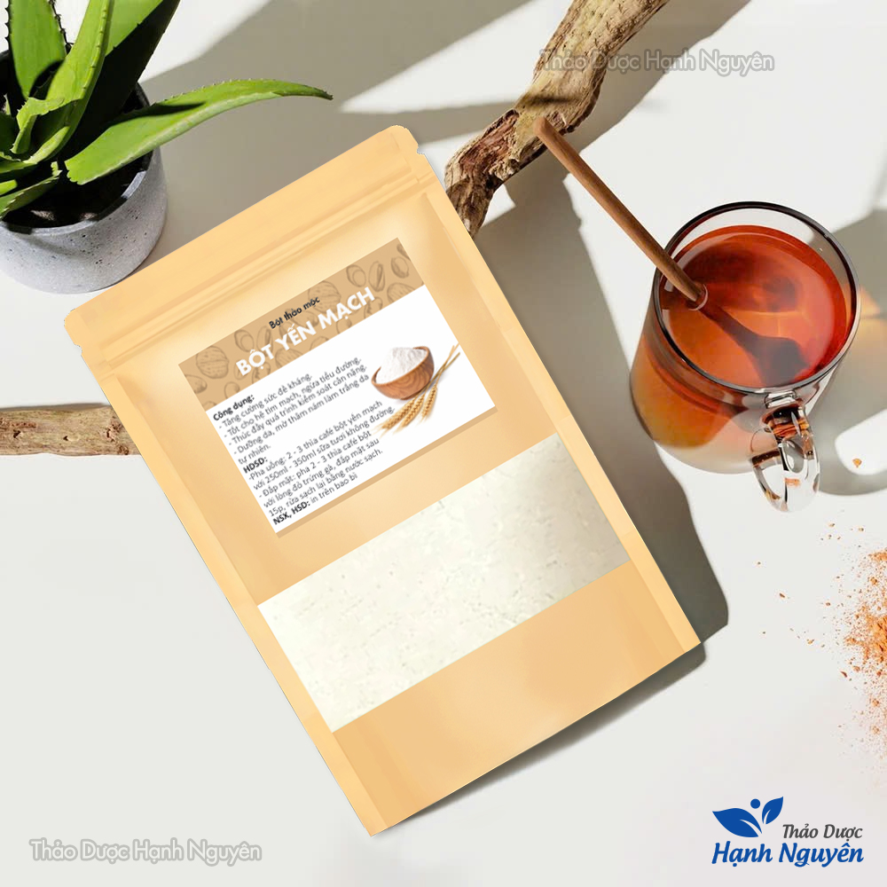 Bột yến mạch 100g, nguyên chất, thơm, mịn, bột đắp mặt dưỡng trắng da, giảm mụn, chống lão hoá
