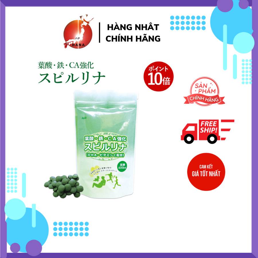 Tảo xoắn dành cho bà bầu bổ sung Canxi và DHA Nhật bản