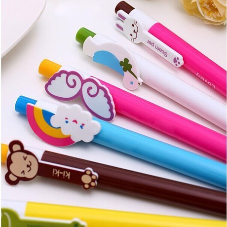 Combo 5 bút bi nhiều màu dễ thương cute