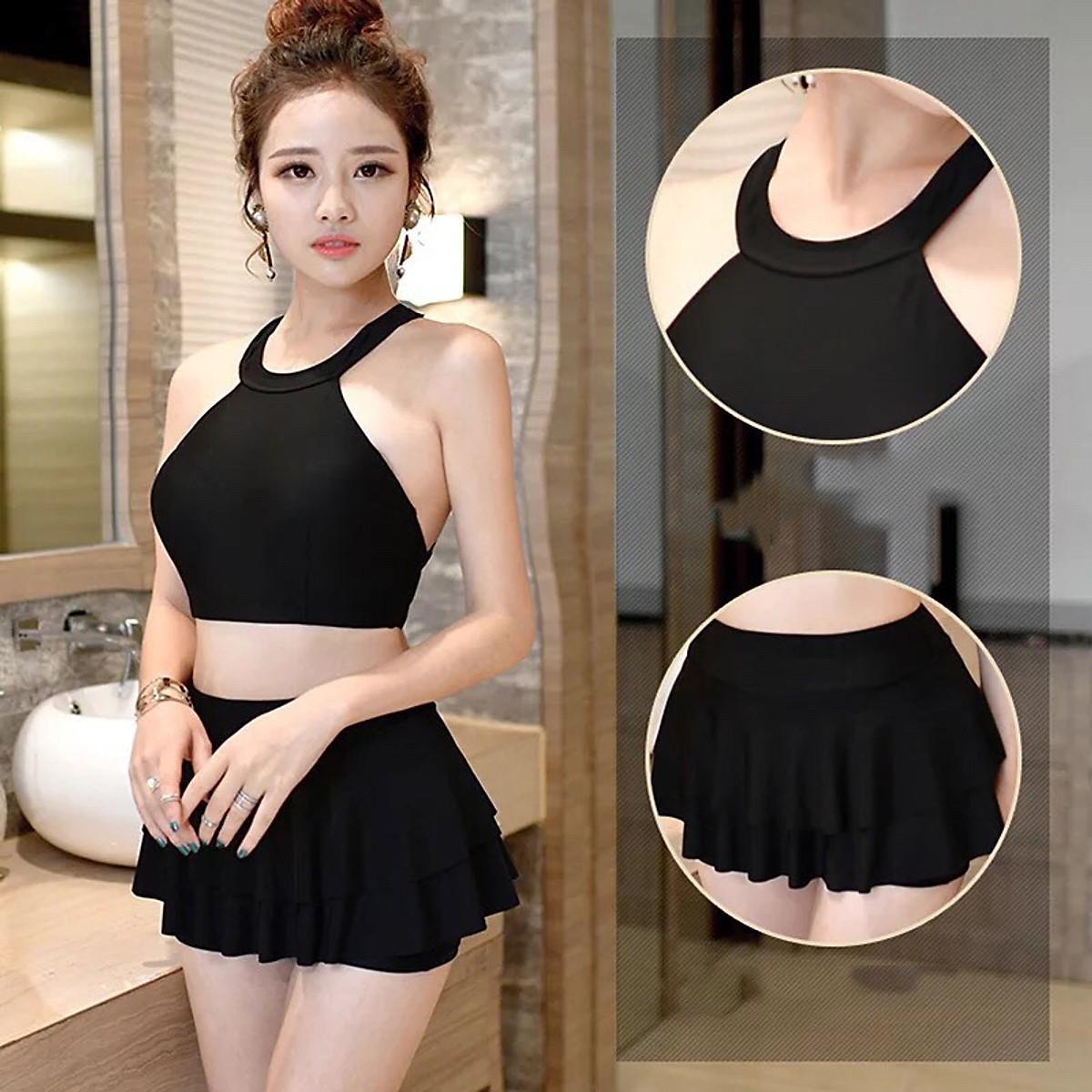 Bikini 2 Mảnh, Áo Tắm, Đồ Bơi Dạng Váy
