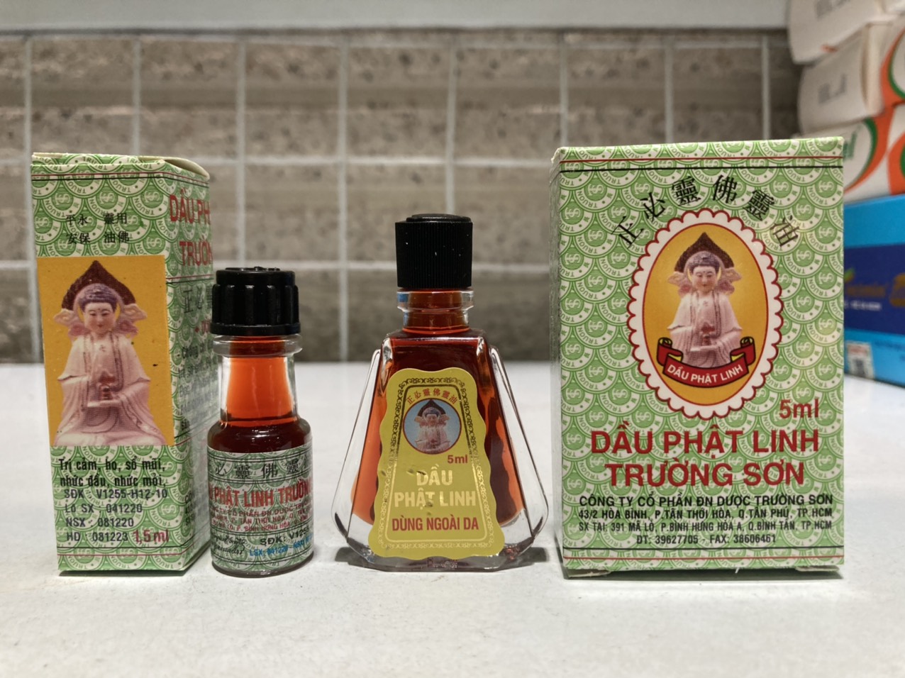 Dầu Phật Linh Trường Sơn chai 1.5 , 5ml