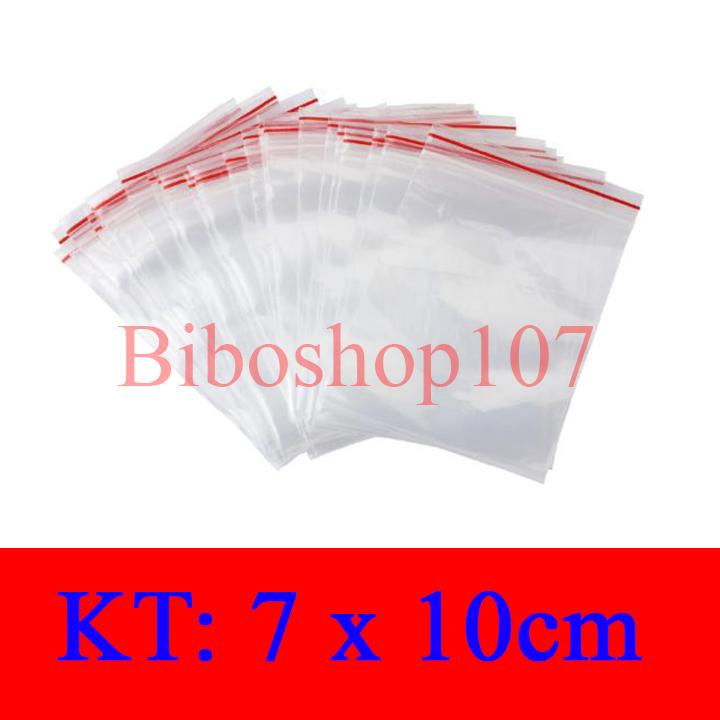 Túi zip sọc đỏ - Túi zipper hàng chất lượng tùy chọn size