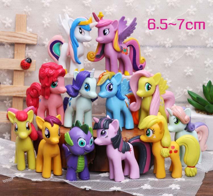 Đồ Chơi Mô Hình 12 Nàng Ngựa Thiên Thần Pony Xinh Đẹp 6cm - 8cm
