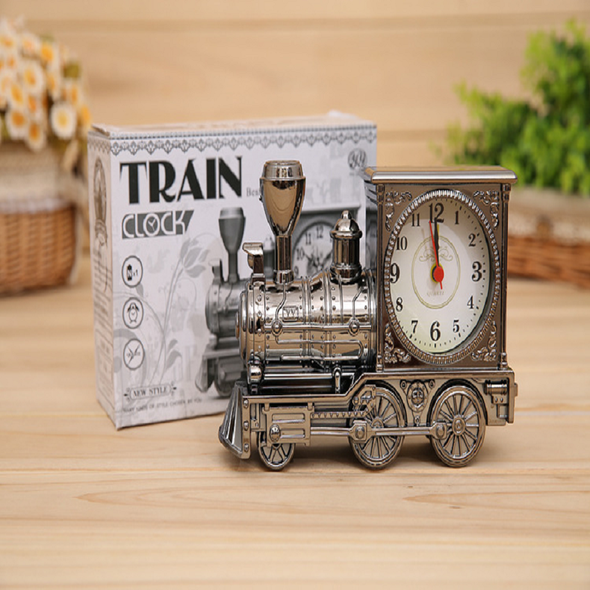 (Giá Sỉ Rẻ) Đồng hồ để bàn, báo thức hình xe lửa , tàu hỏa