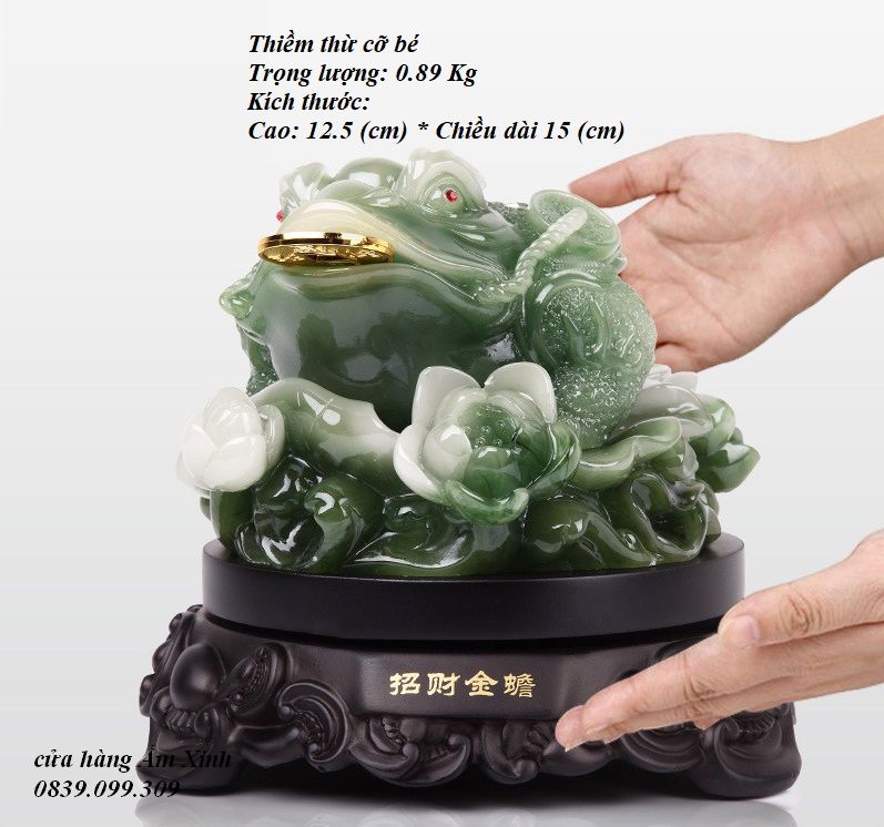 Thiềm Thừ Cóc Ba Chân ngậm tiền Phong Thủy đặt bàn thờ Tài Lộc Dồi Dào