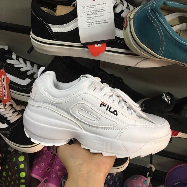 [SALE SỐC-TẶNG HỘP] Giày sneaker fila Trắng size 36->44