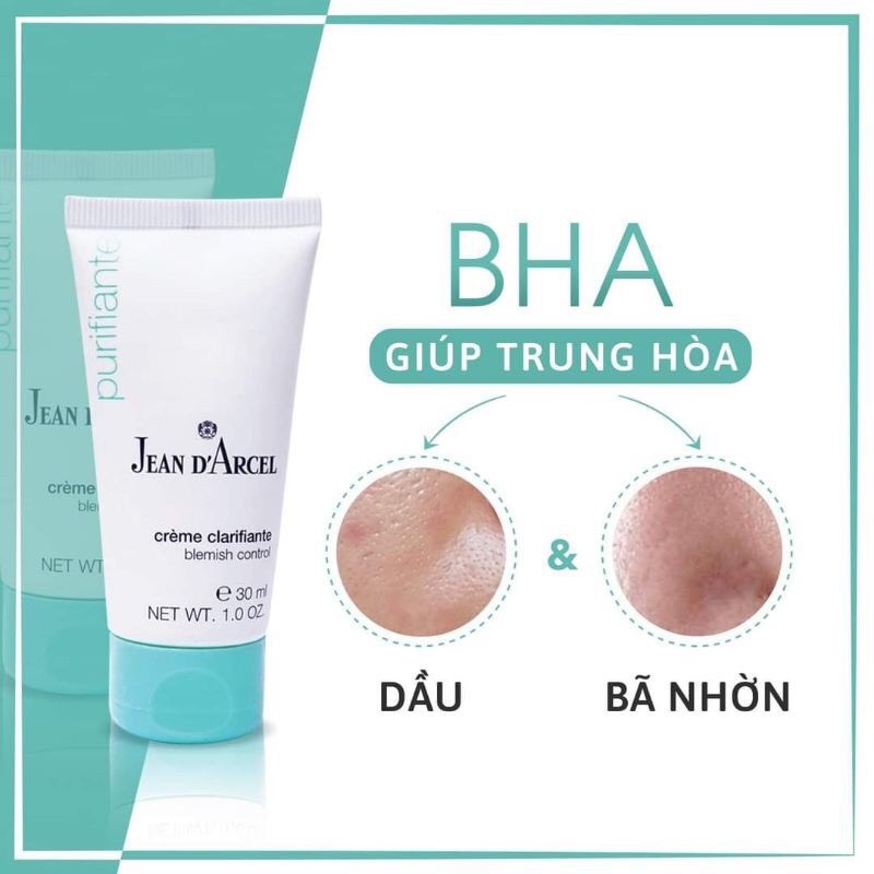 (CHÍNH HÃNG) Kem Giảm Mụn Nhanh, Kiềm Dầu Cấp Tốc Jean D'Arcel Blemish Control