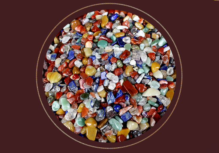 100g Đá Vụn nhiều màu tự nhiên 100%
