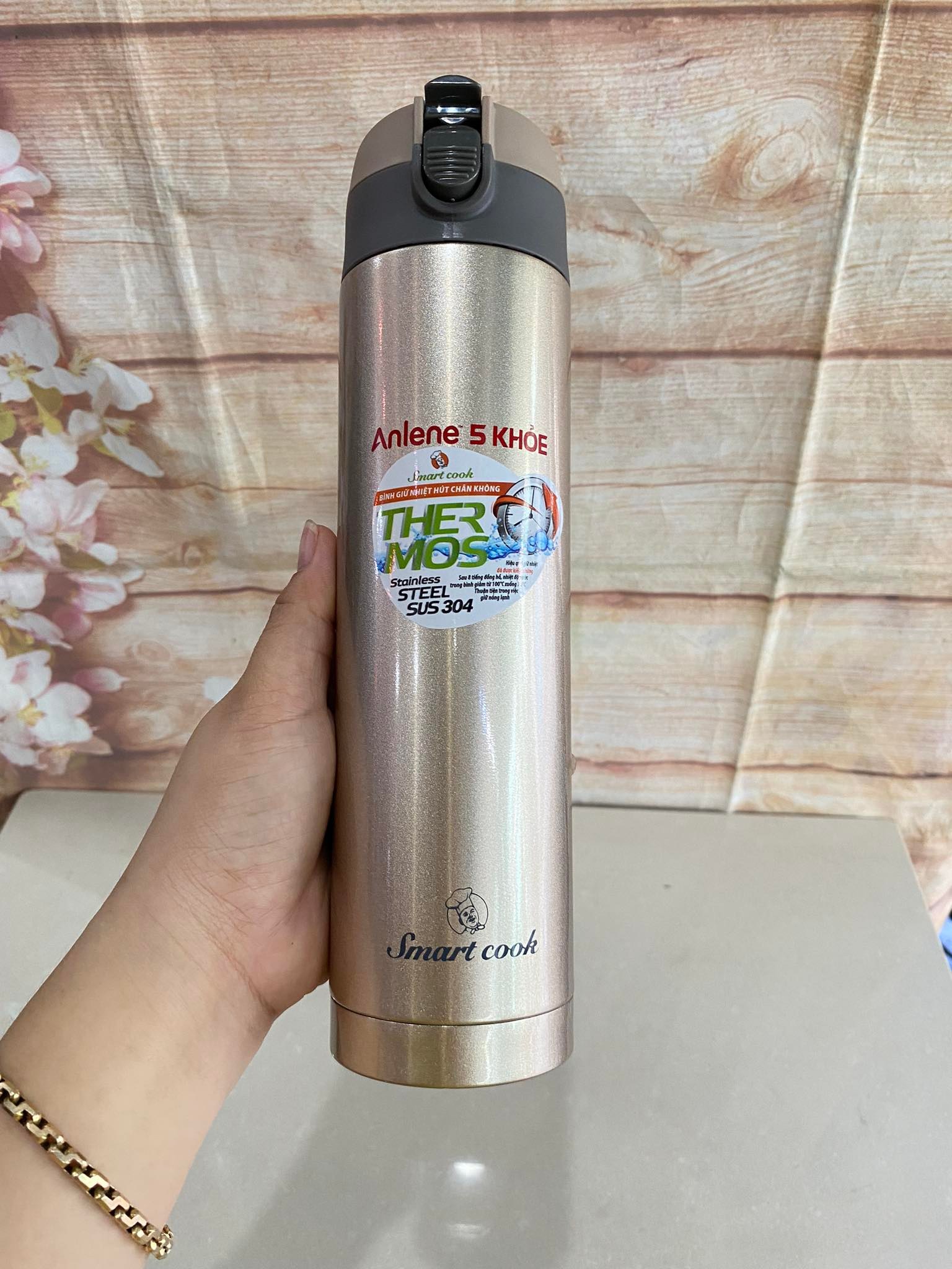 Bình Giữ Nhiệt Smart Cook Inox 304 quà từ Anlene 450ml