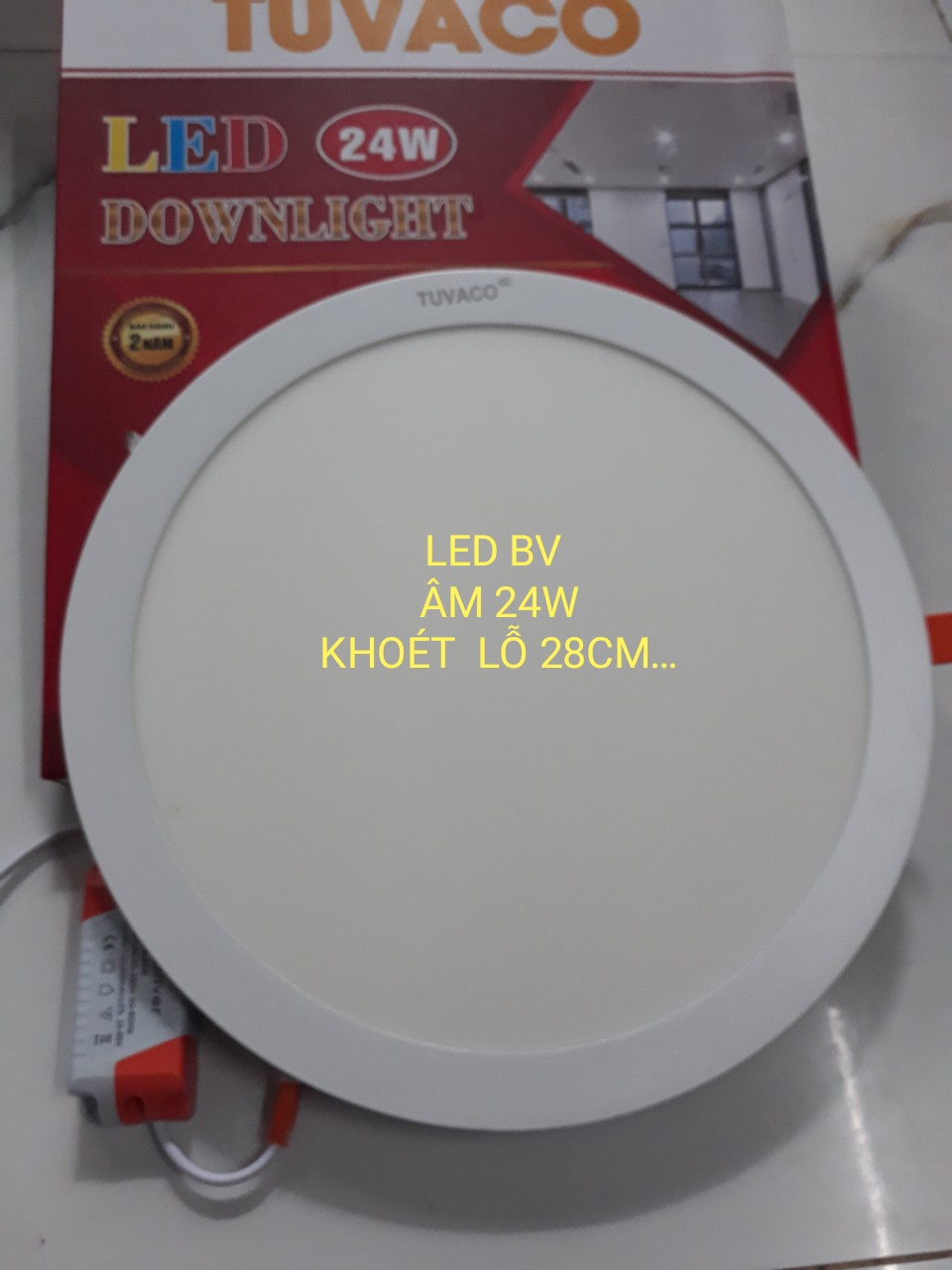 Đèn led âm trần 6w,9w,12w,18w,24w trắng,vàng