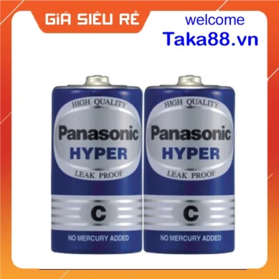 Pin Trung C Panasonic R14UT/2S Chính Hãng 1 Vỉ 2 Viên