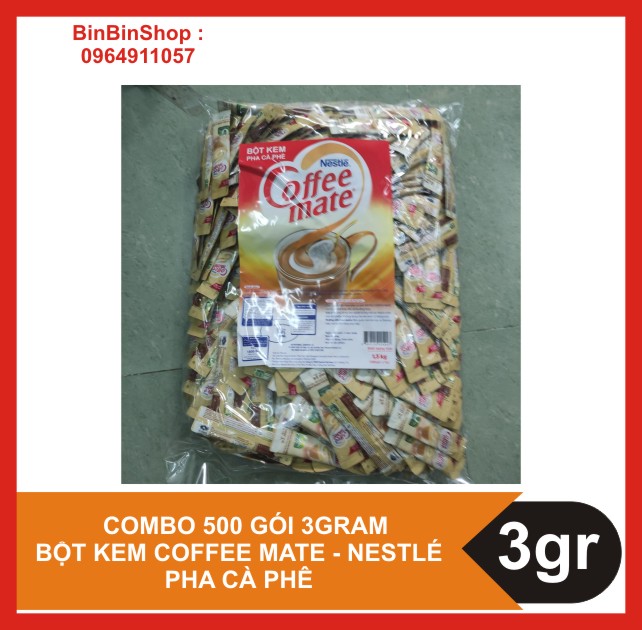 Combo 500 Gói Bột kem  Coffee  Mate 3gram