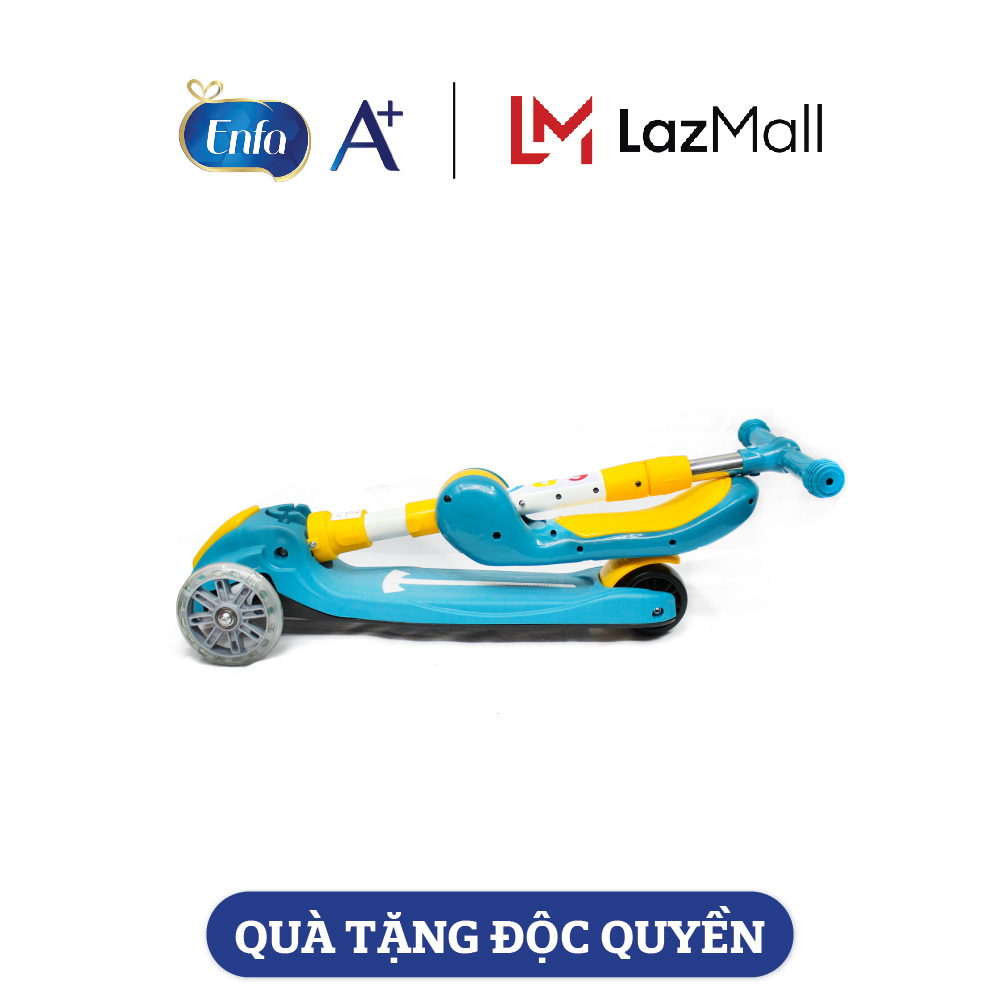 [Quà tặng từ ENFA]  Xe Scooter có đèn - nhạc, chỗ ngồi cho bé